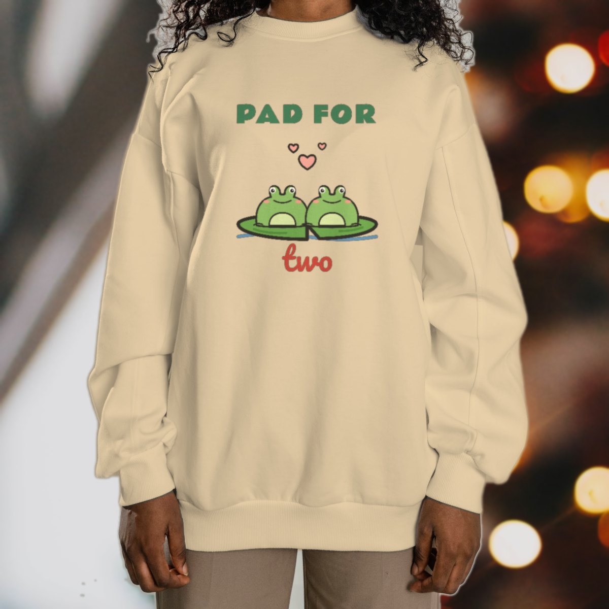 Pad for Two Sweatshirt in sand