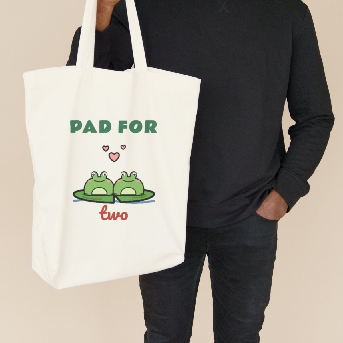 Pad for Two Tote Bag in natural