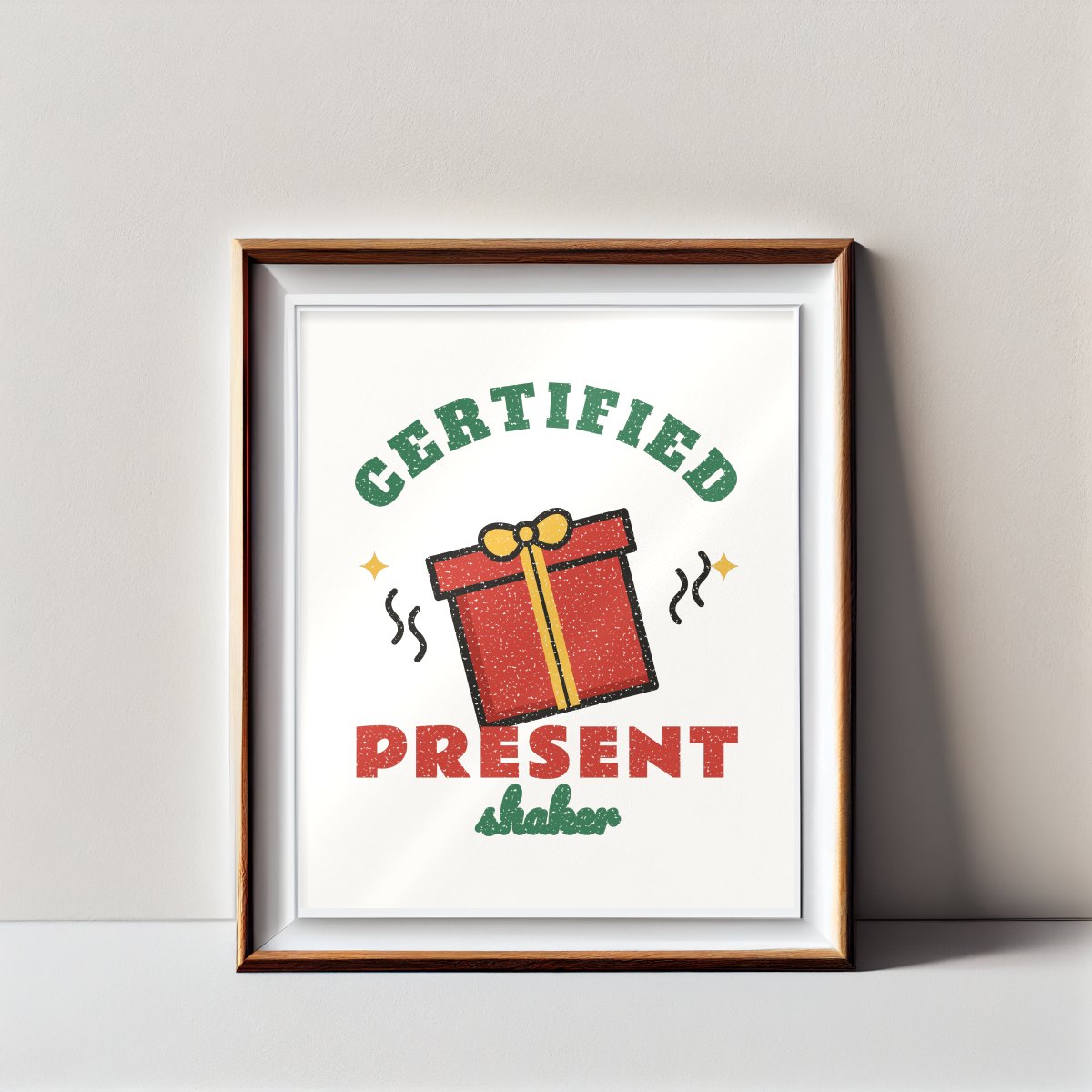 Certified Present Shaker Art Print, photo 2