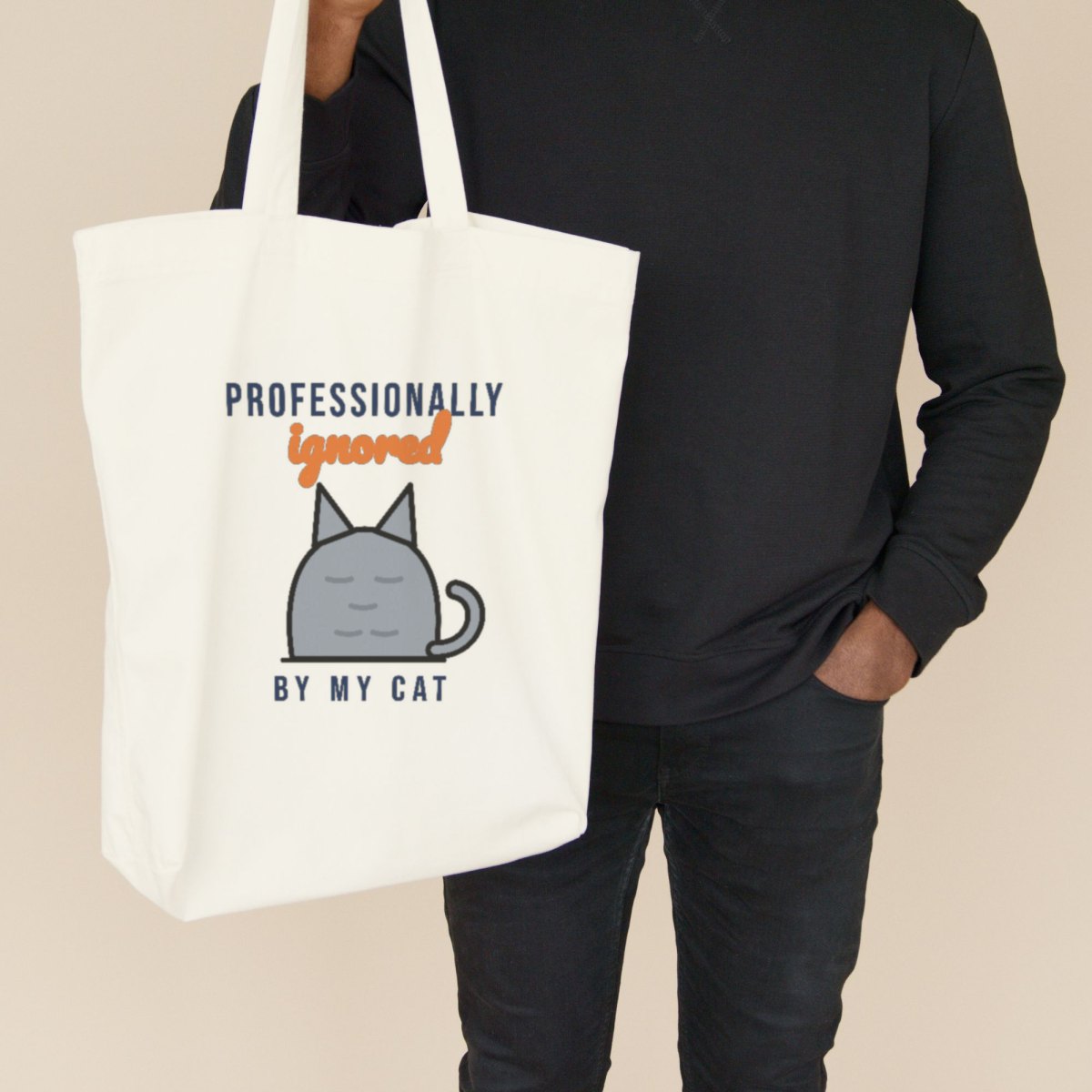 Professionally Ignored by My Cat Tote Bag, photo 2