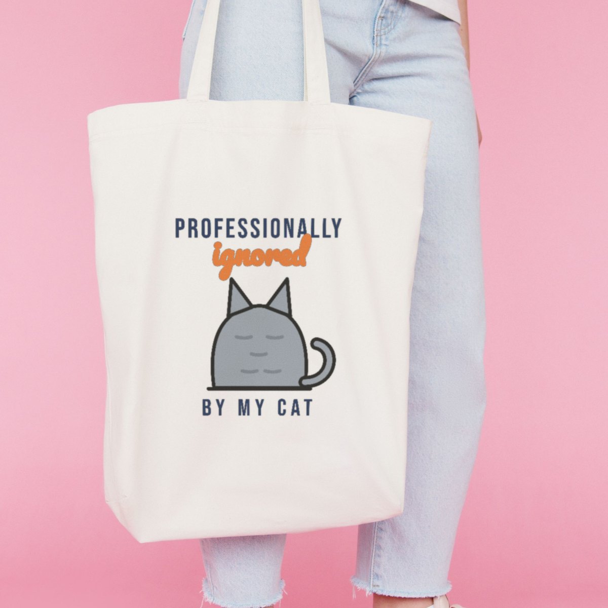 Professionally Ignored by My Cat Tote Bag, photo 3