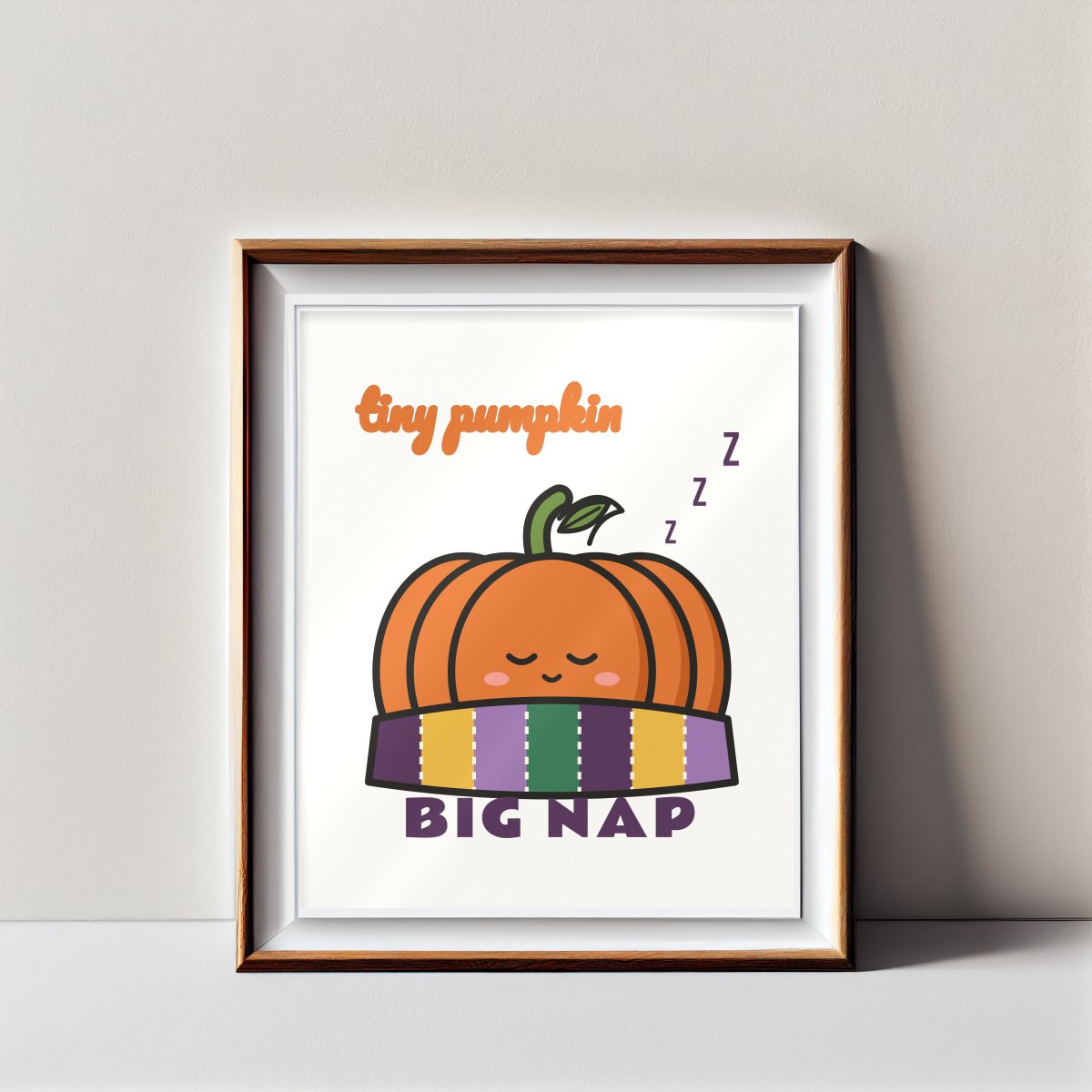 Tiny Pumpkin, Big Nap Art Print, photo 3