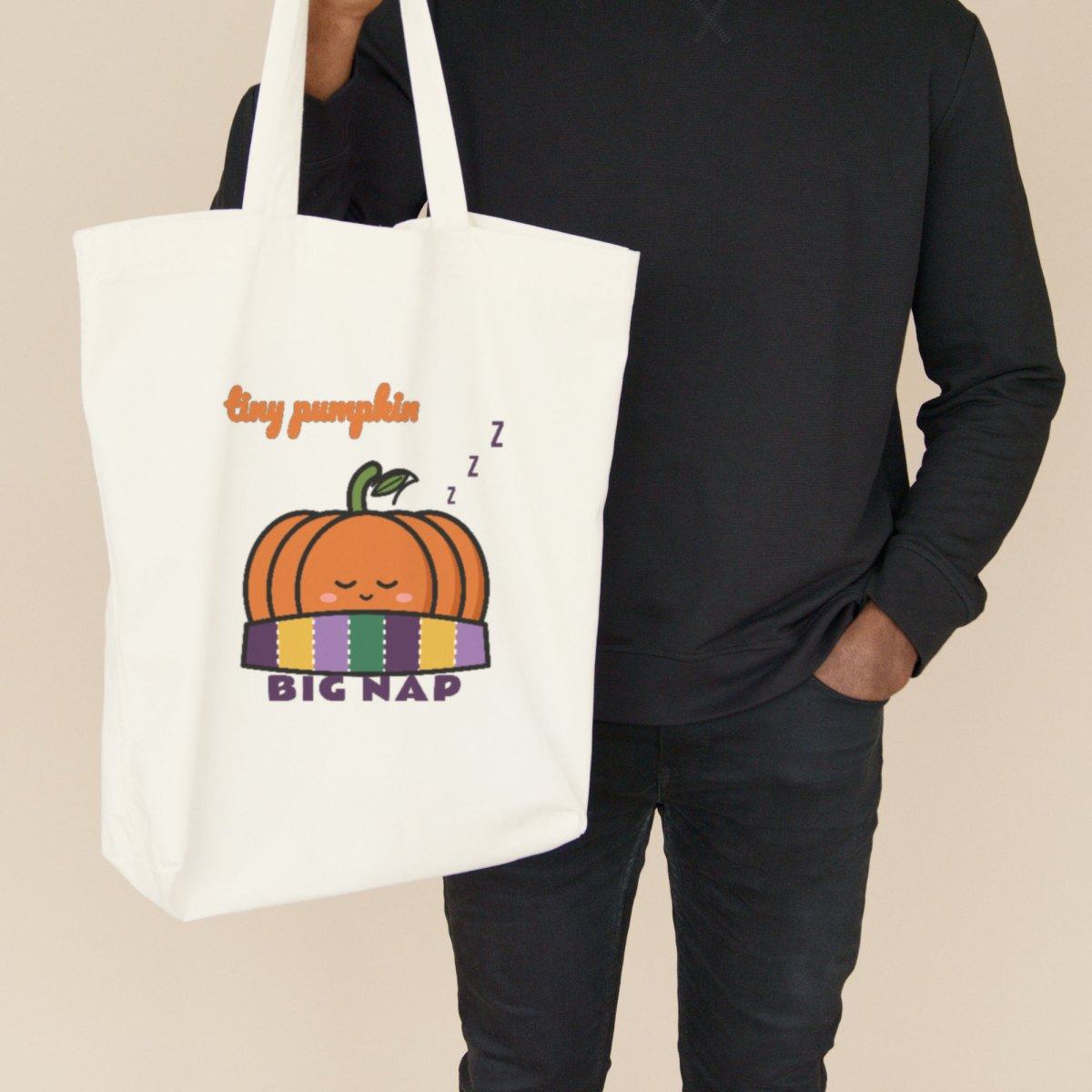 Tiny Pumpkin, Big Nap Tote Bag, photo 3
