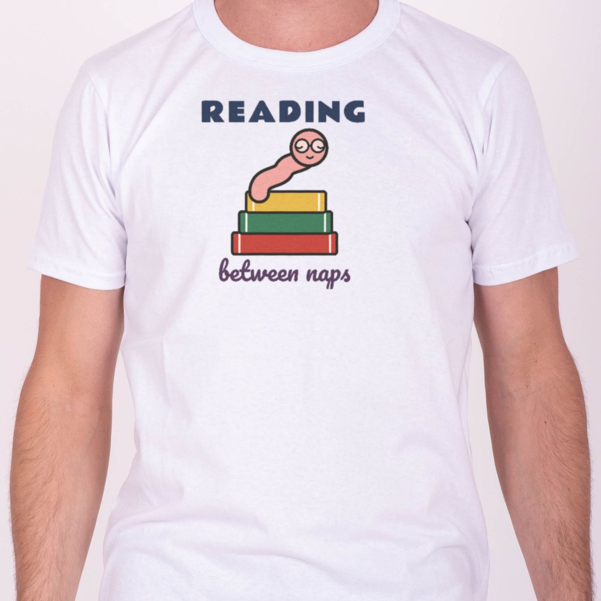 Reading Between Naps Tee in white