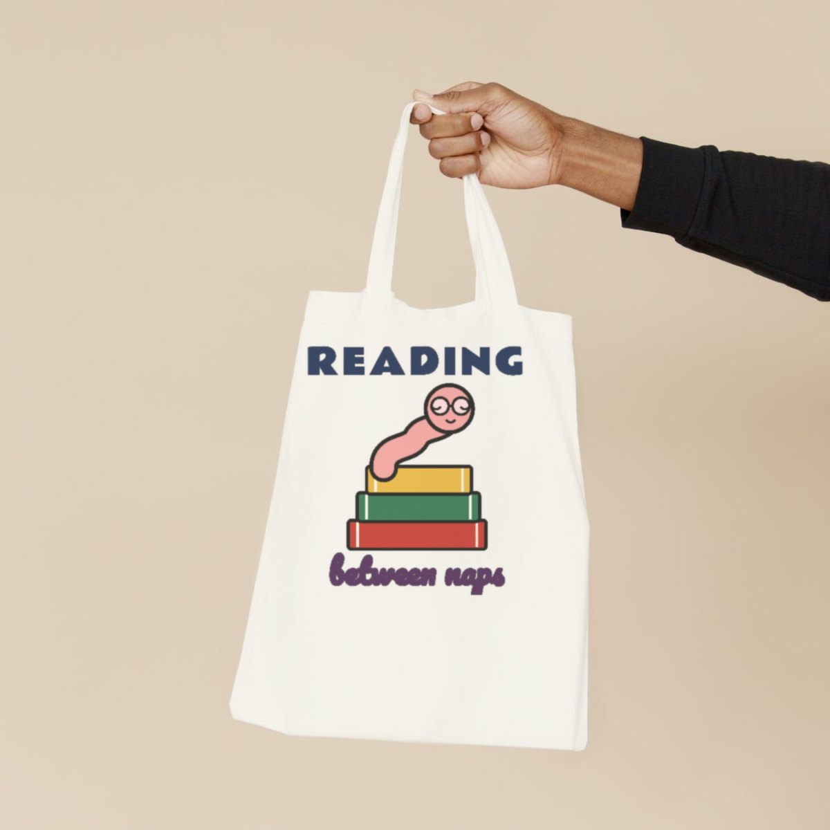Reading Between Naps Tote Bag, photo 2