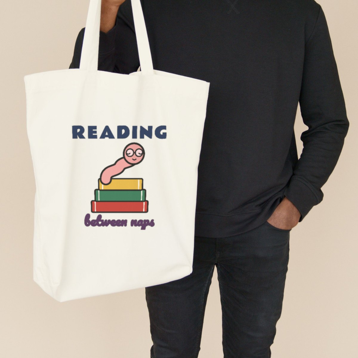 Reading Between Naps Tote Bag, photo 3