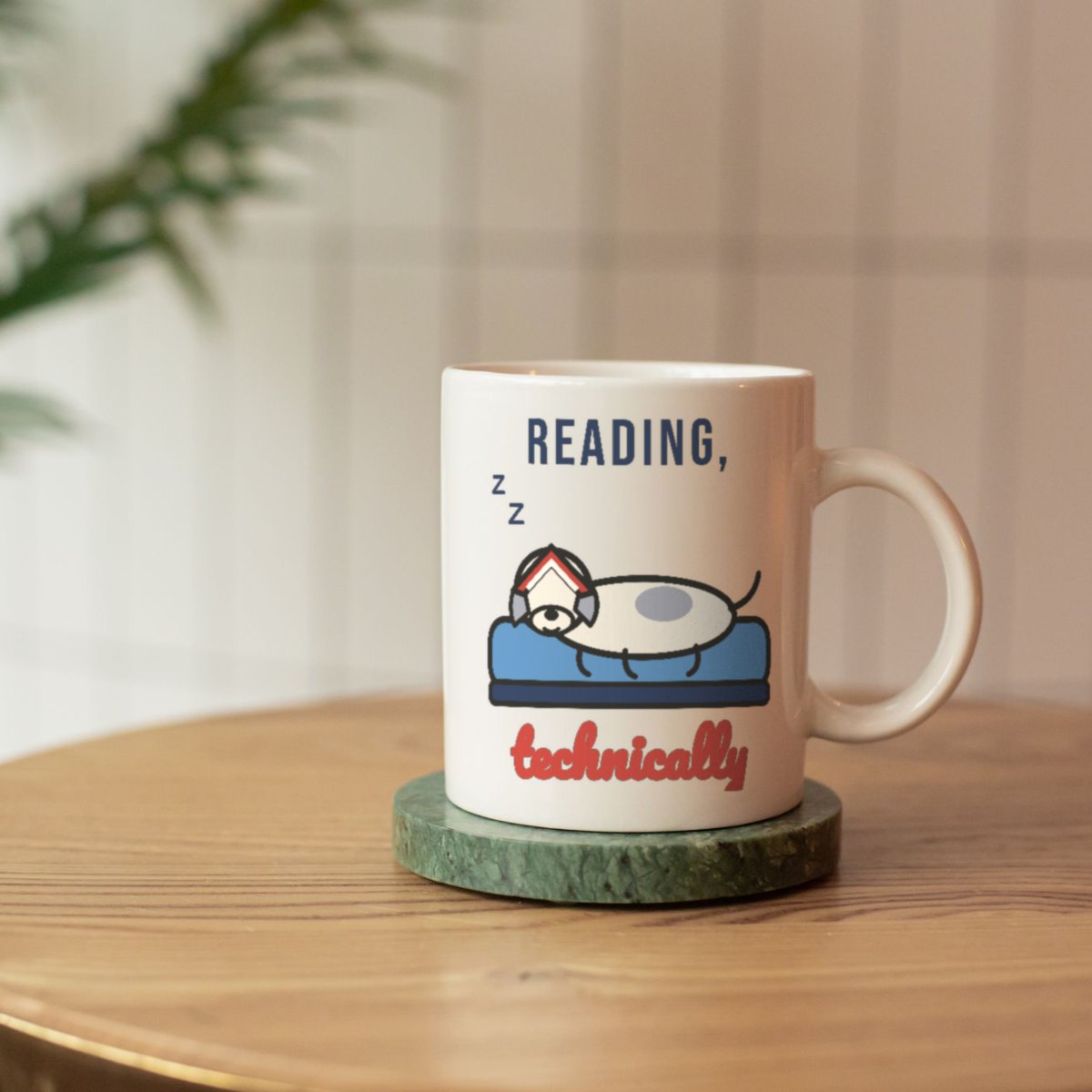 Reading, Technically Mug in white