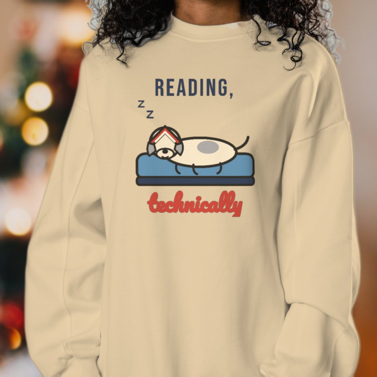 Reading, Technically Sweatshirt in sand
