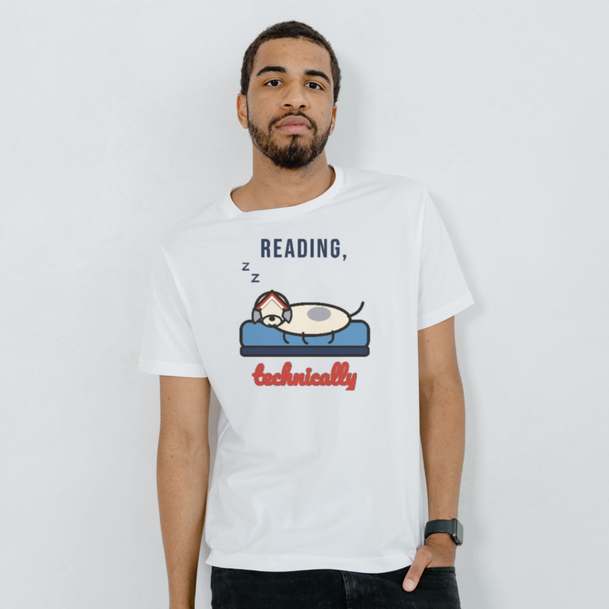 Reading, Technically Tee in white