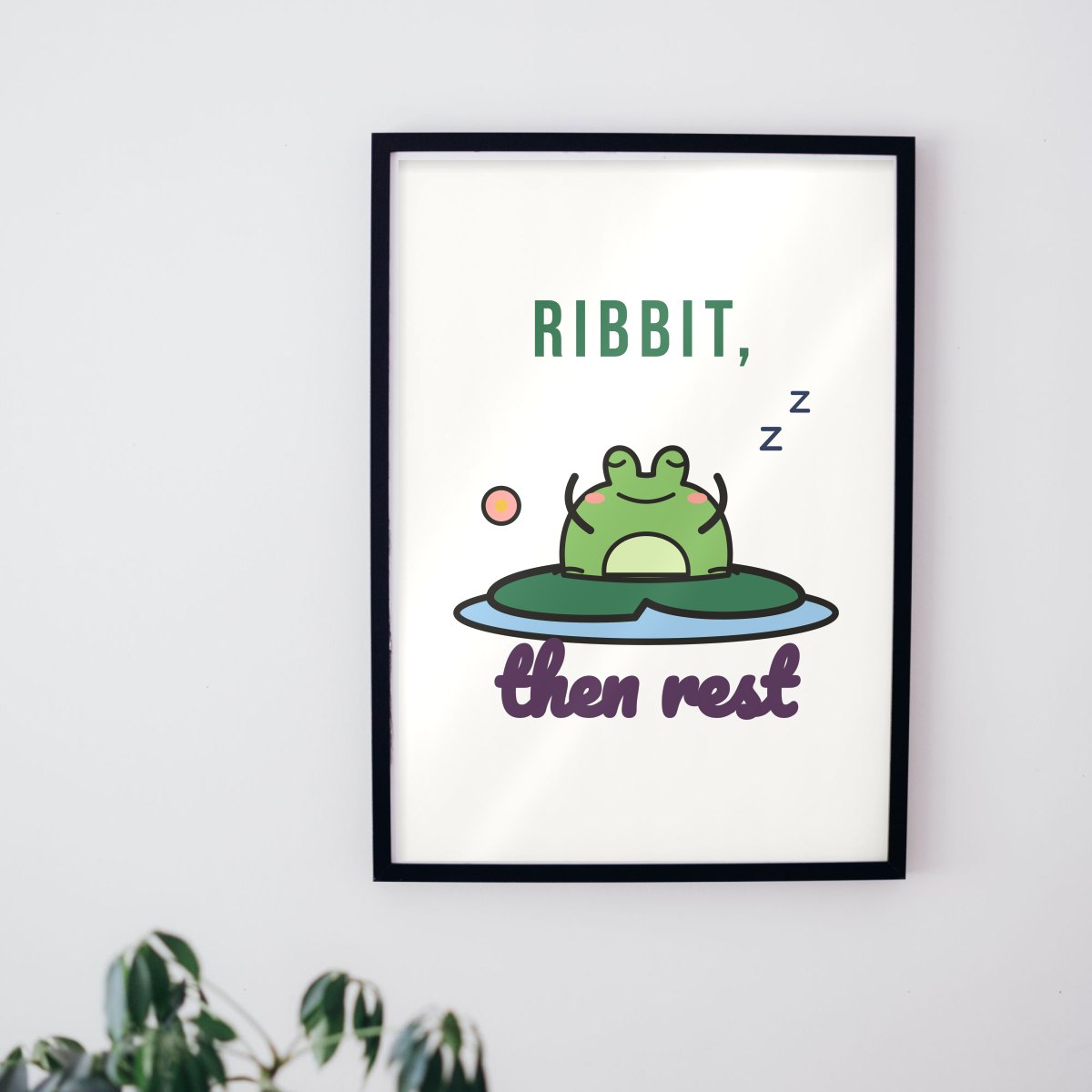 Ribbit, Then Rest Art Print, photo 3