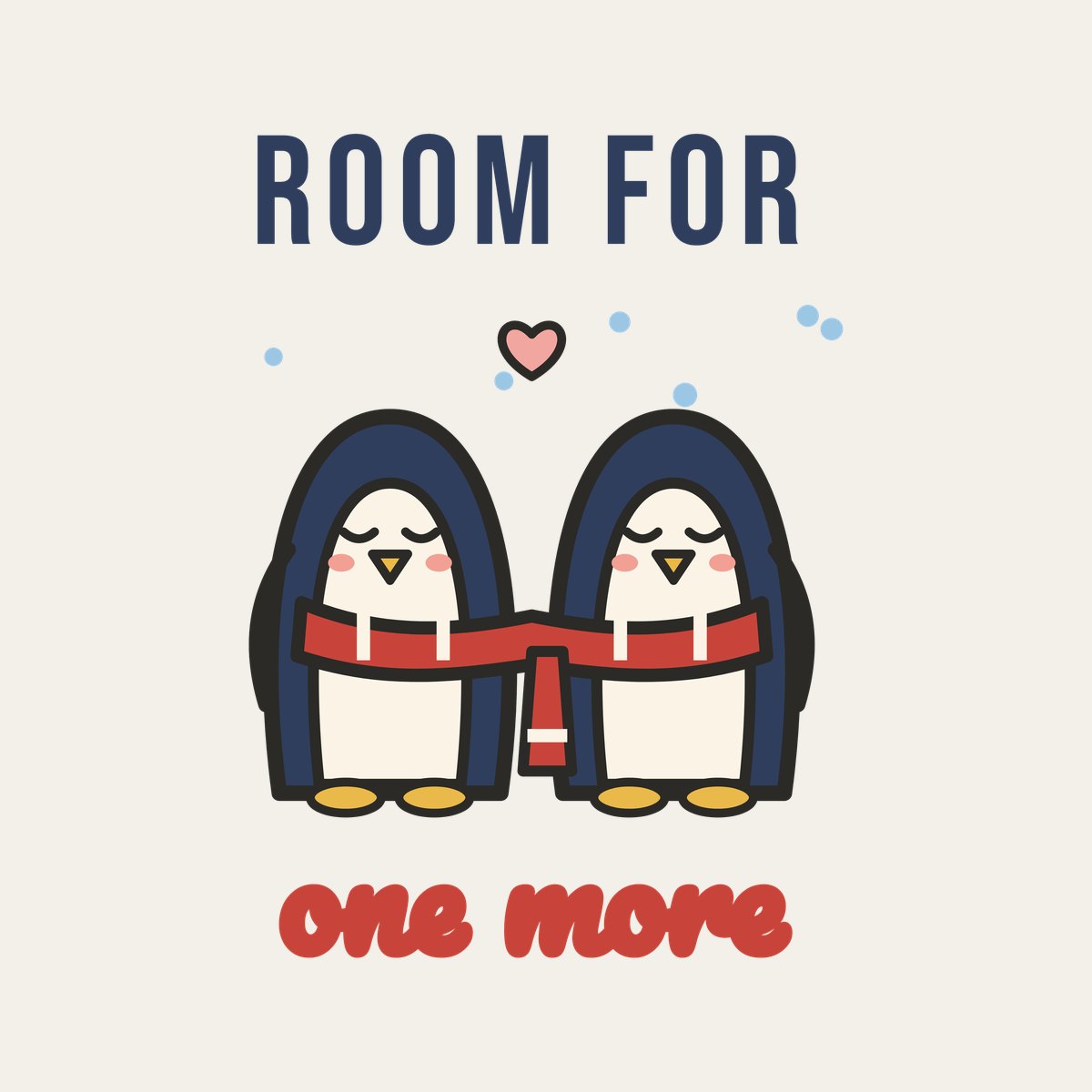 Room for One More design, close up