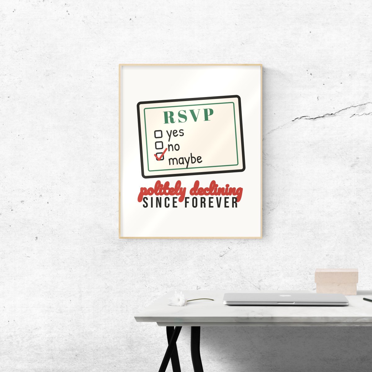 RSVP: Maybe Next Year Art Print, photo 2