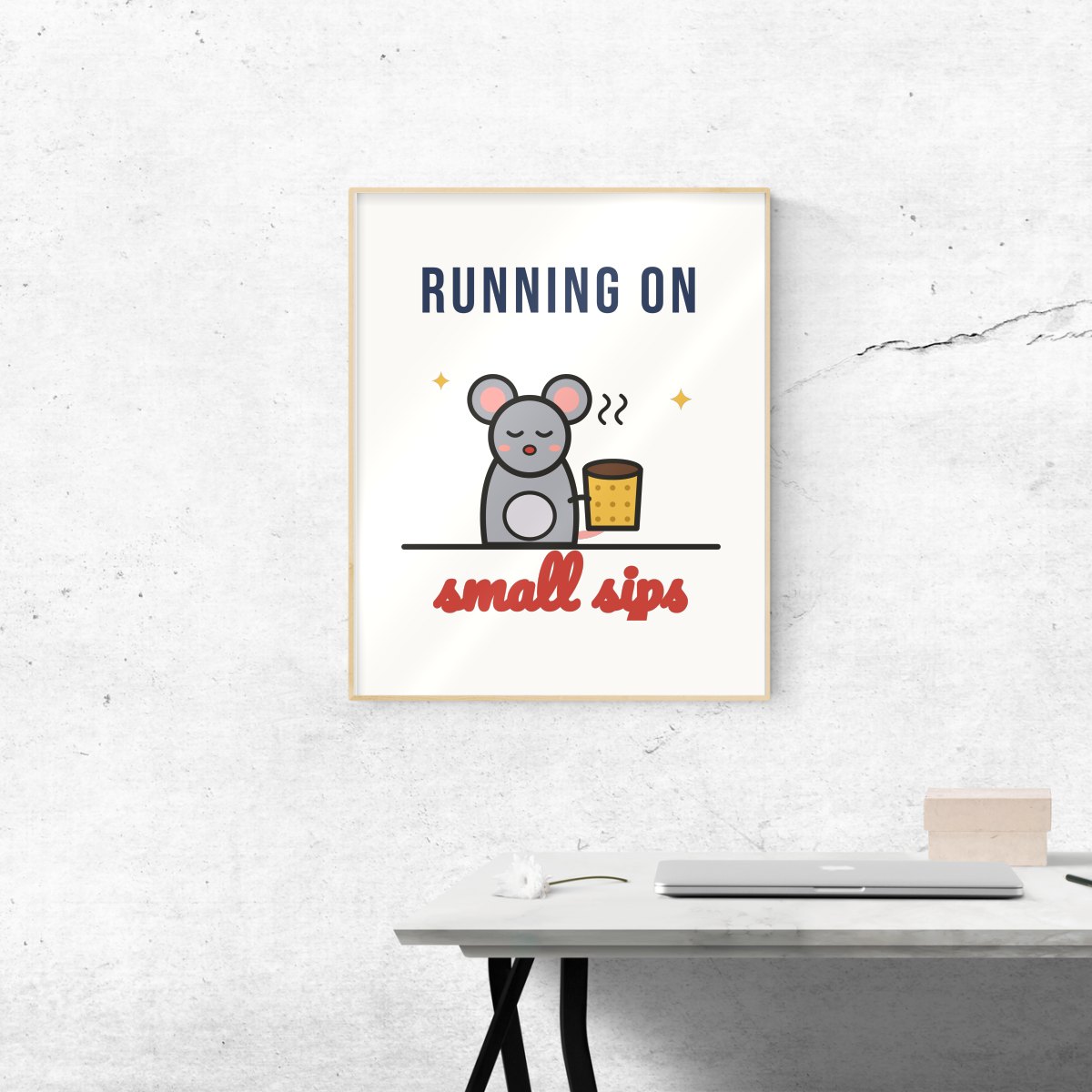 Running on Small Sips Art Print, photo 3