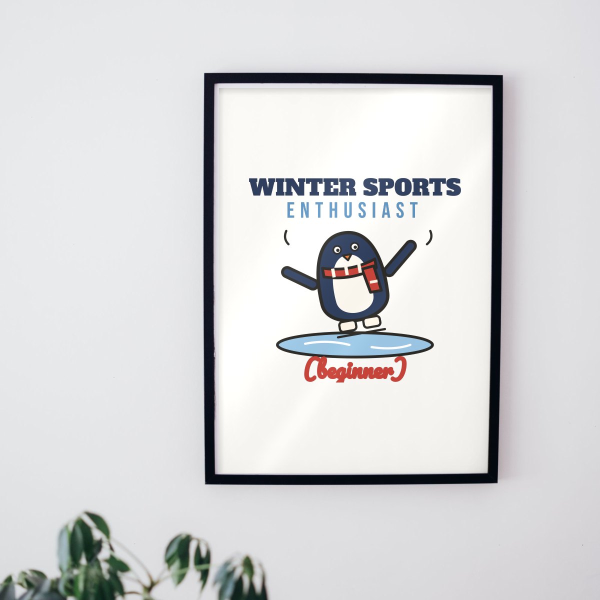 Winter Sports Enthusiast (Beginner) Art Print, photo 2