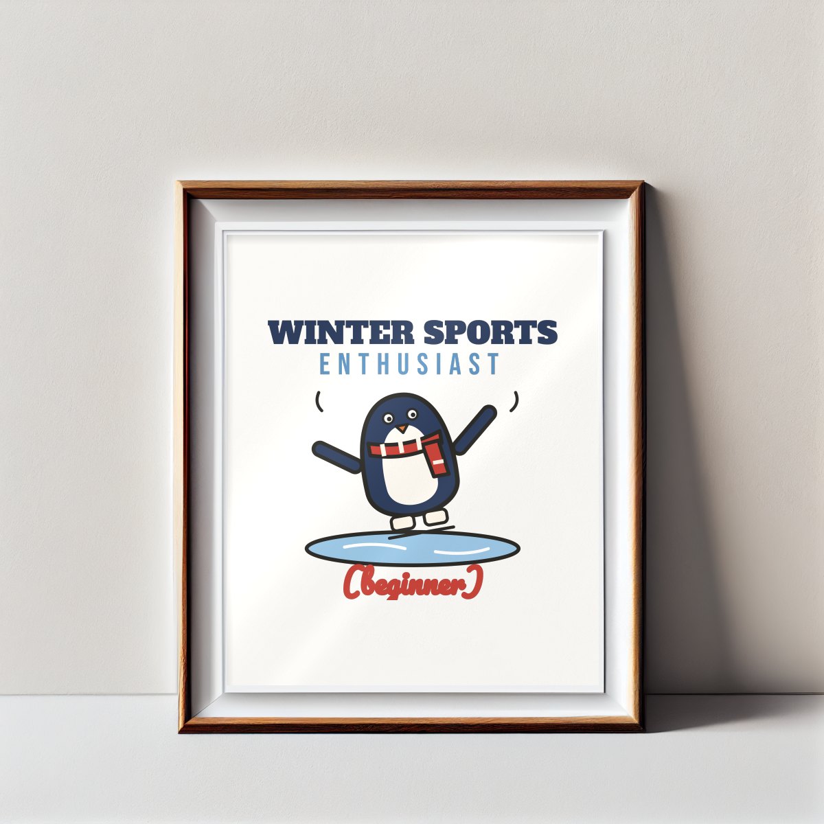 Winter Sports Enthusiast (Beginner) Art Print, photo 3