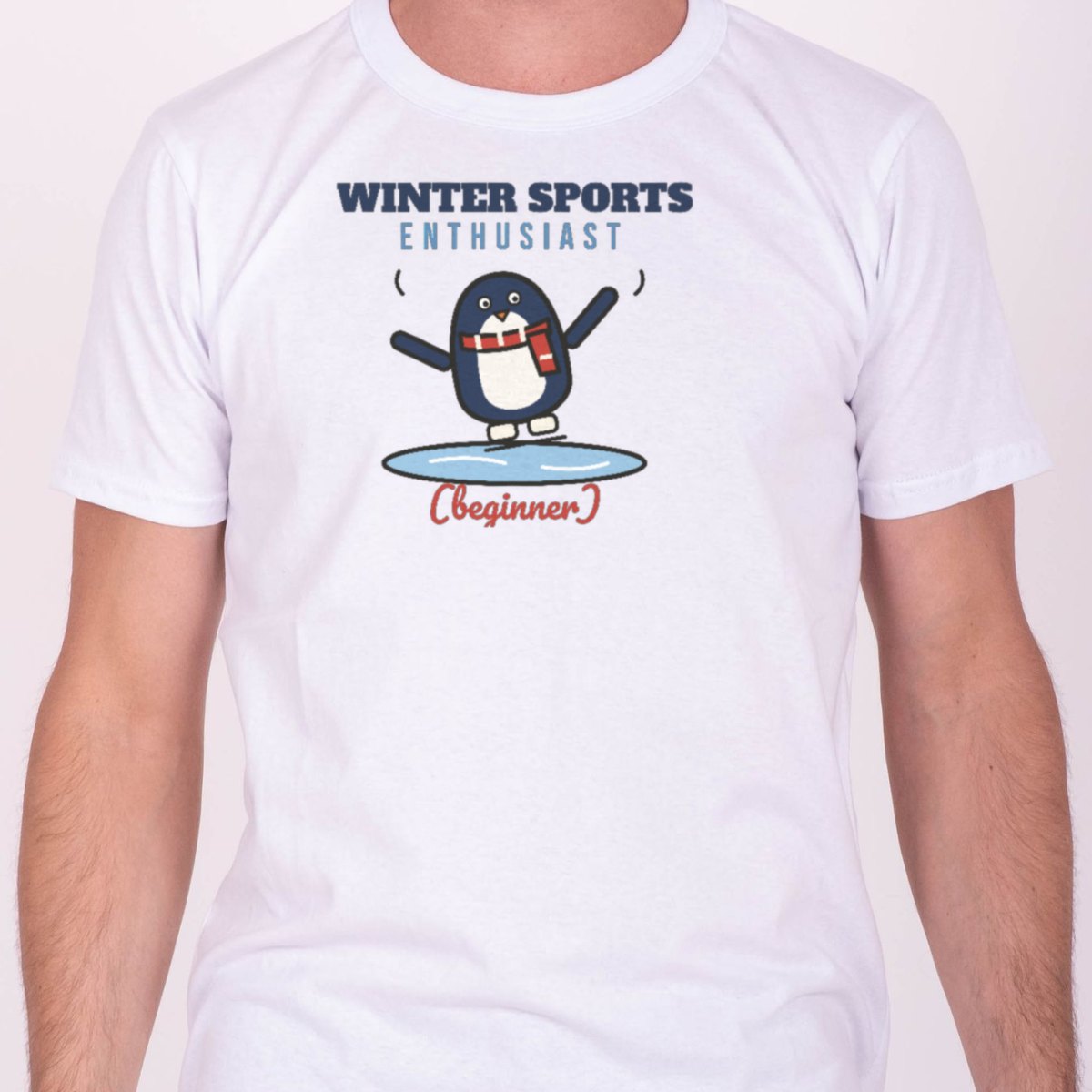 Winter Sports Enthusiast (Beginner) Tee in white