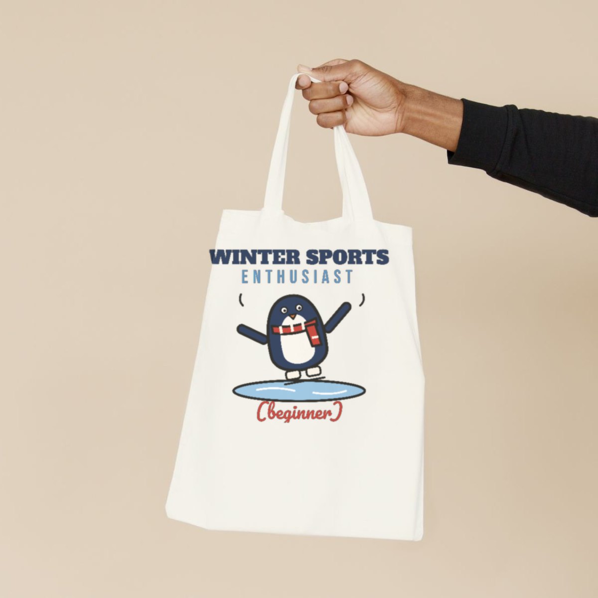 Winter Sports Enthusiast (Beginner) Tote Bag, photo 2