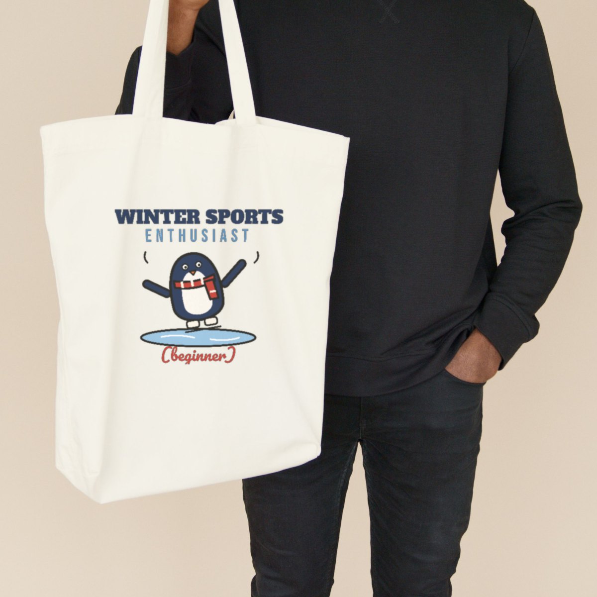 Winter Sports Enthusiast (Beginner) Tote Bag, photo 3