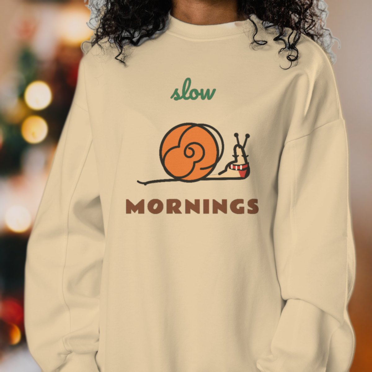 Slow Mornings Sweatshirt in sand
