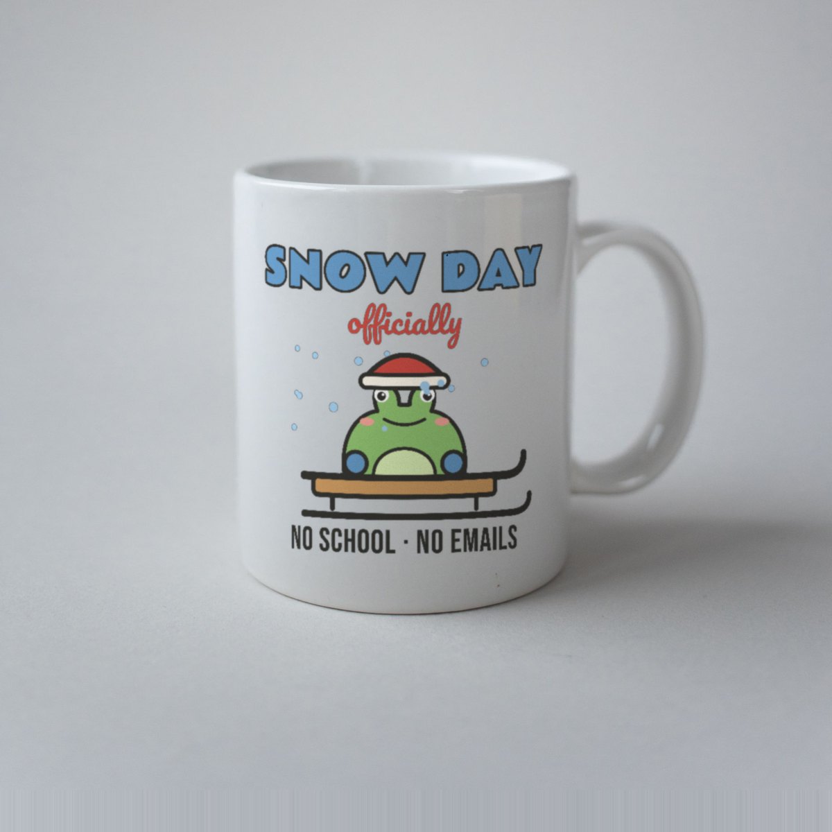 Snow Day, Officially Mug in white