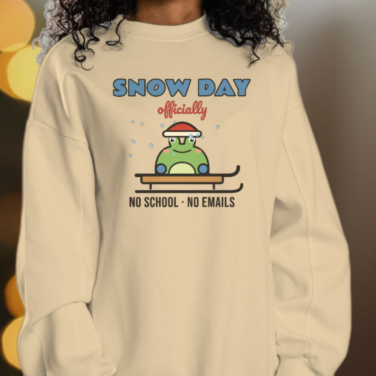 Snow Day, Officially Sweatshirt in sand