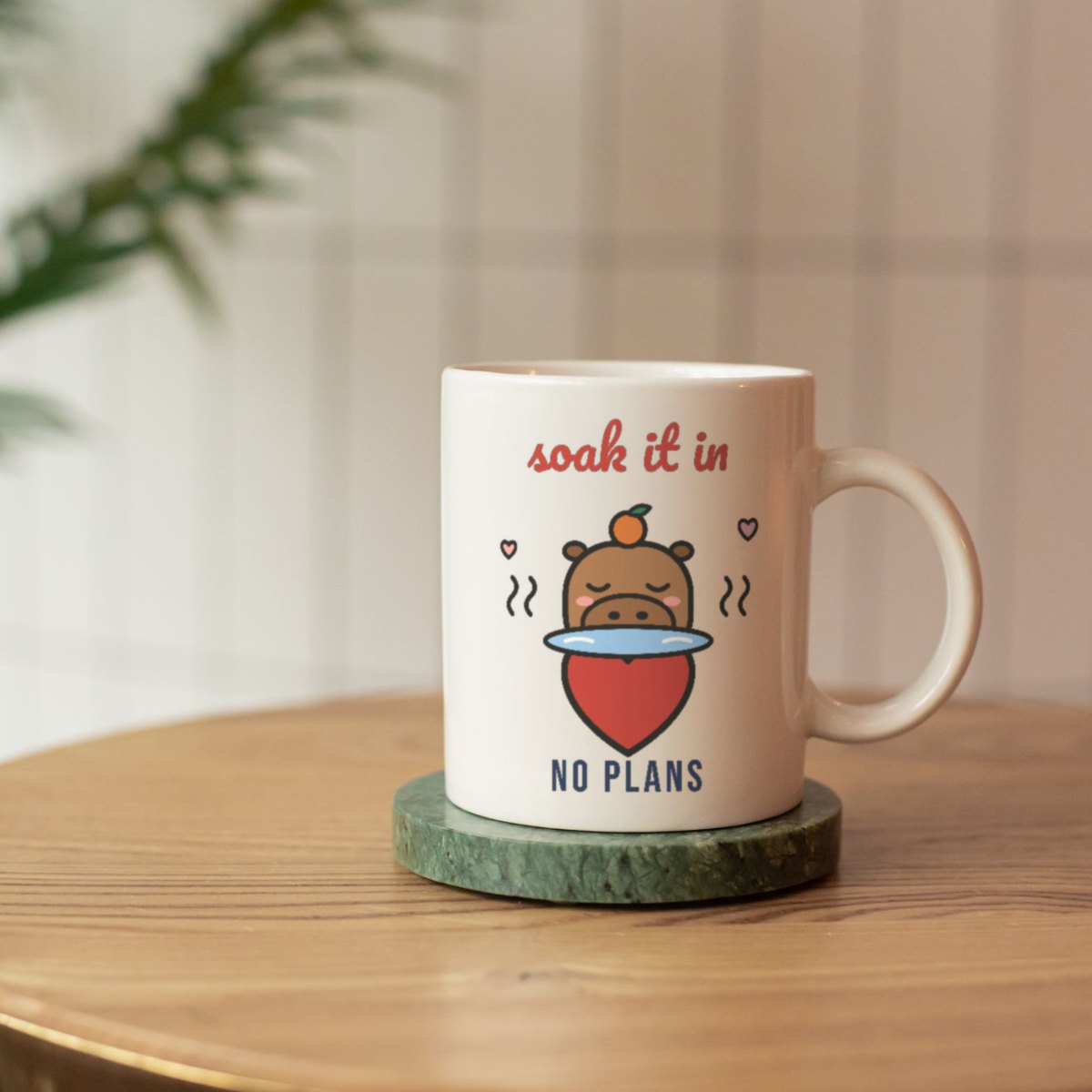 Soak It In Mug in white