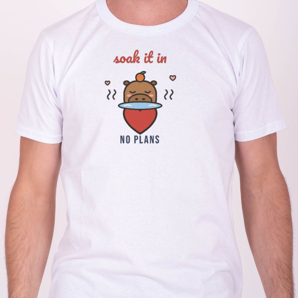 Soak It In Tee in white