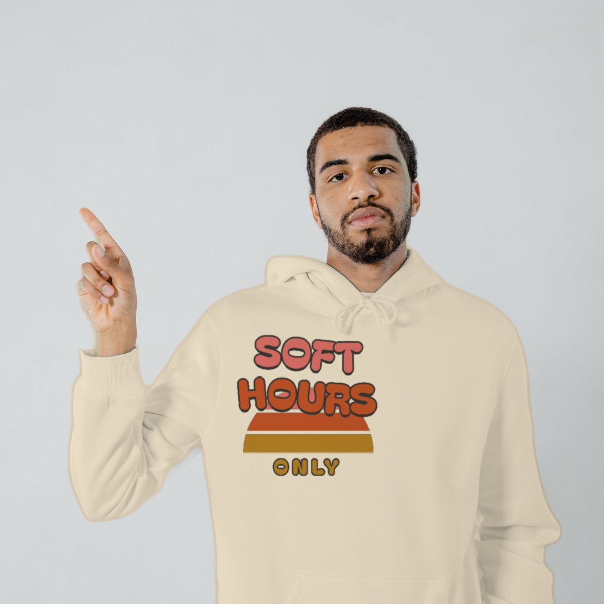Soft Hours Only Hoodie in sand