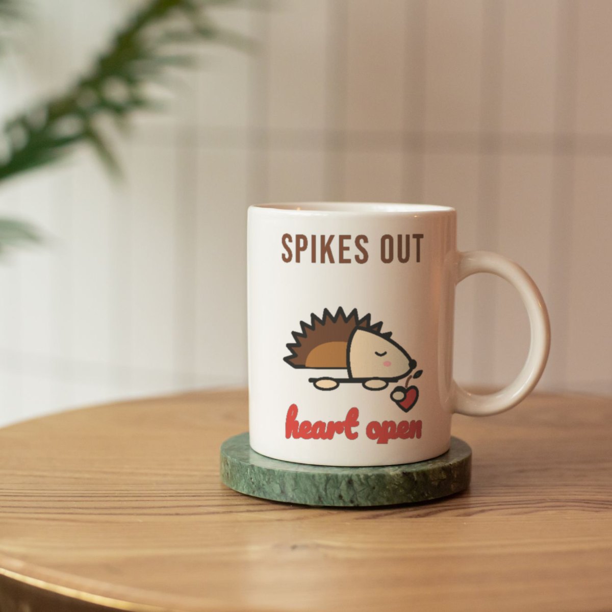 Spikes Out, Heart Open Mug, photo 3