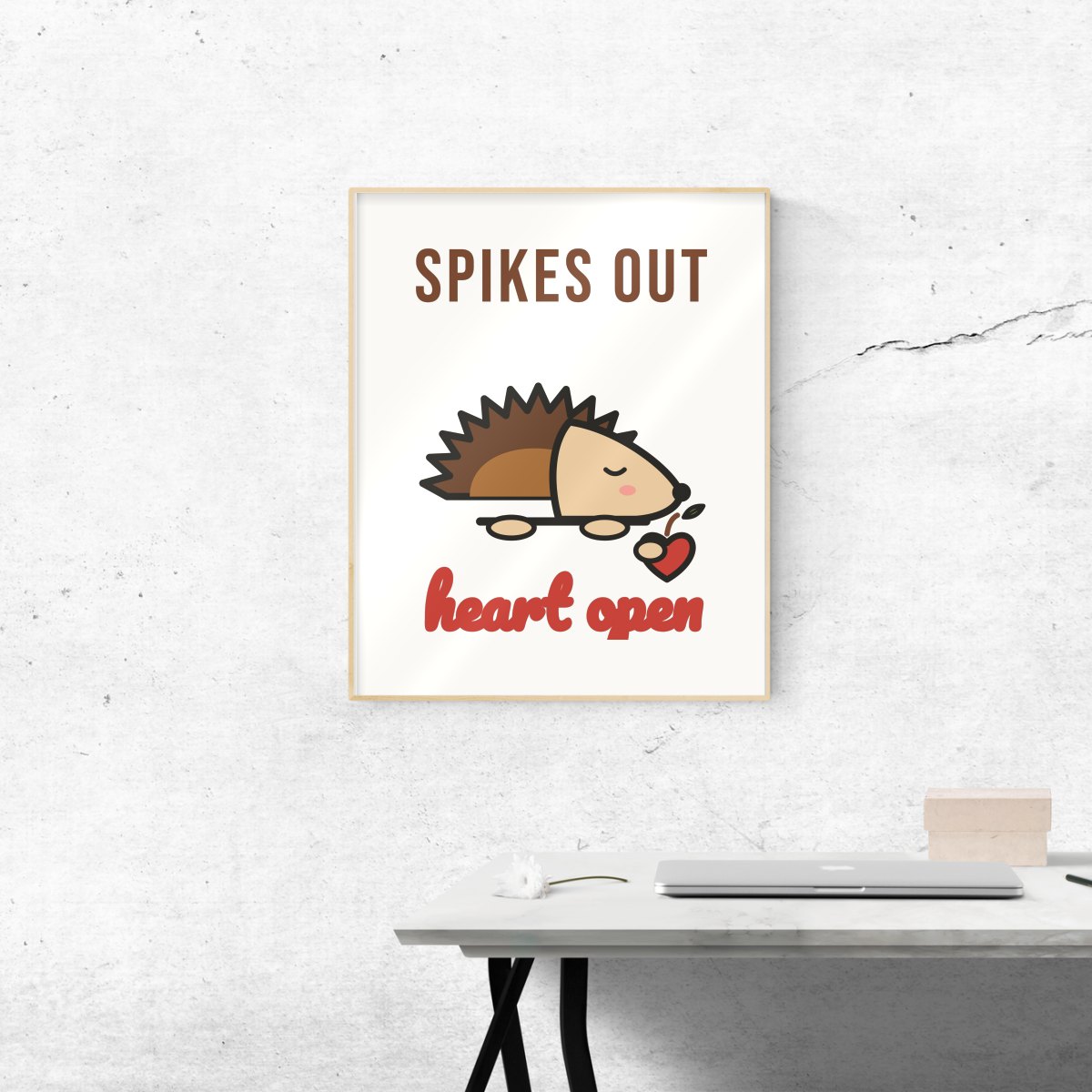 Spikes Out, Heart Open Art Print, photo 3