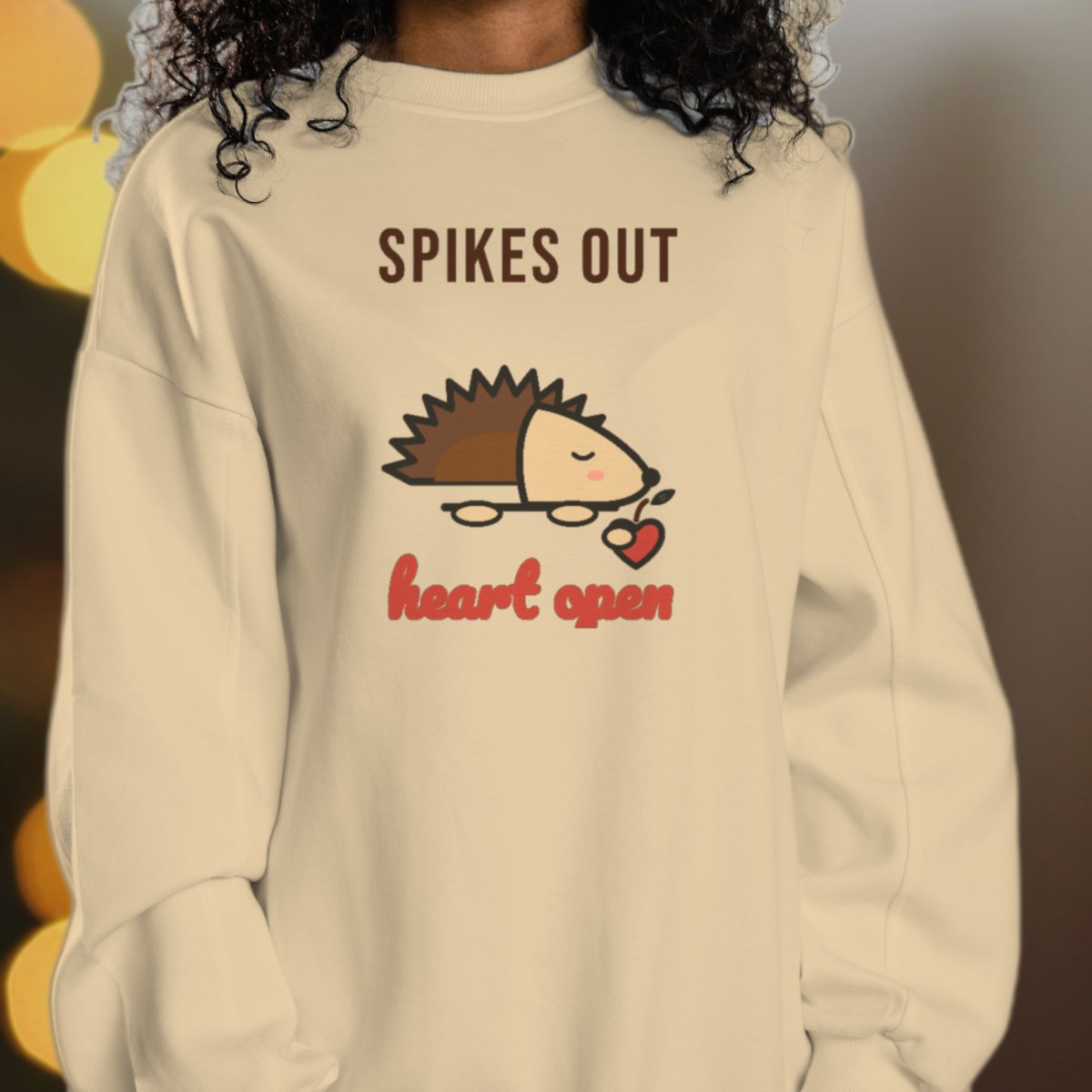 Spikes Out, Heart Open Sweatshirt, photo 2