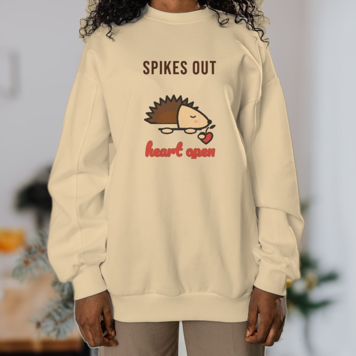 Spikes Out, Heart Open Sweatshirt, photo 3