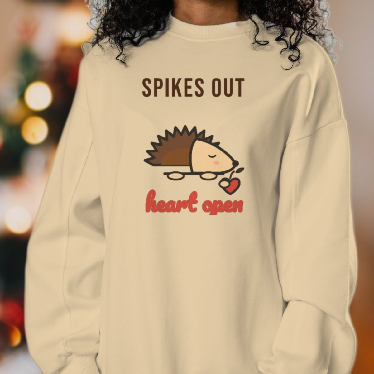 Spikes Out, Heart Open Sweatshirt, photo 4