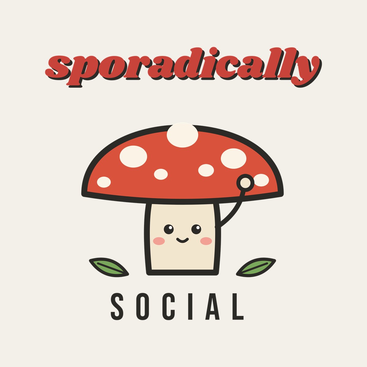 Sporadically Social design, close up