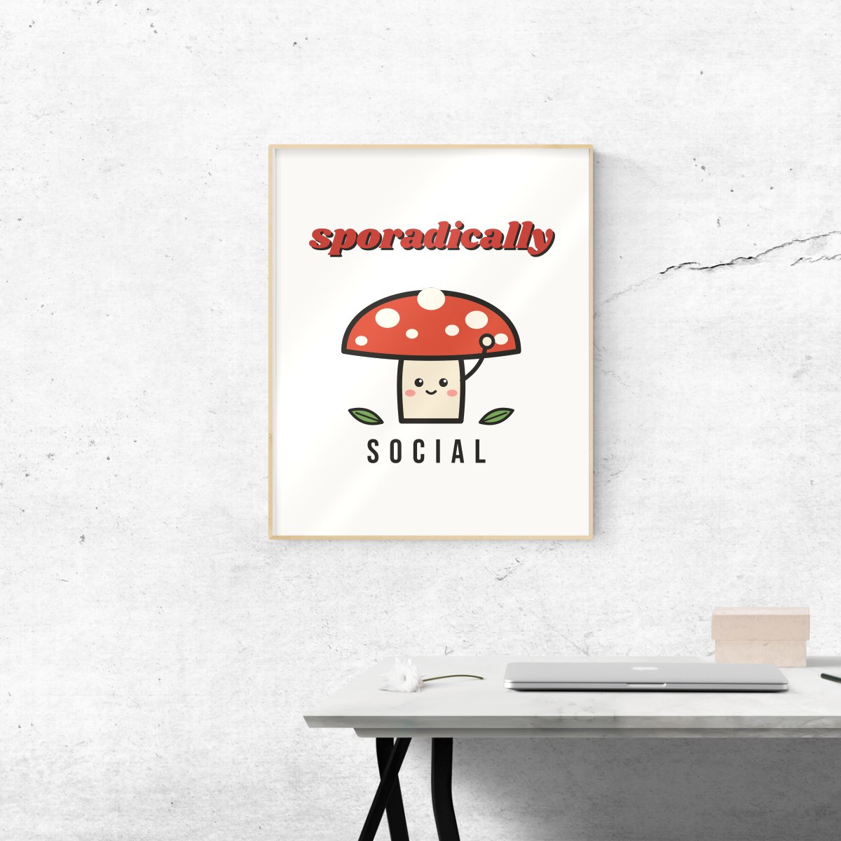 Sporadically Social Art Print, photo 3