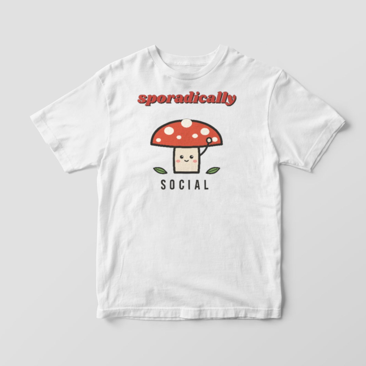 Sporadically Social Tee in white