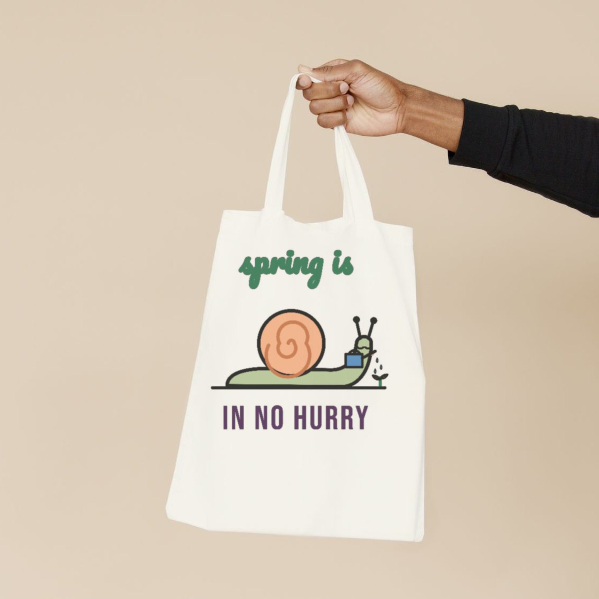 Spring Is in No Hurry Tote Bag, photo 3