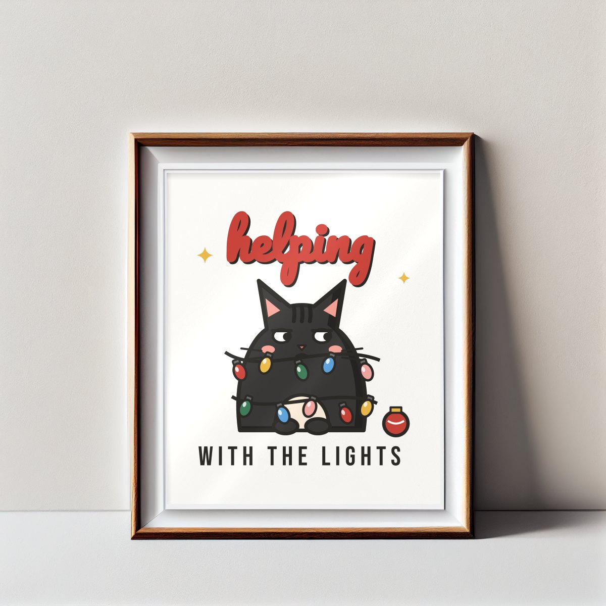 Helping With the Lights Art Print, photo 2