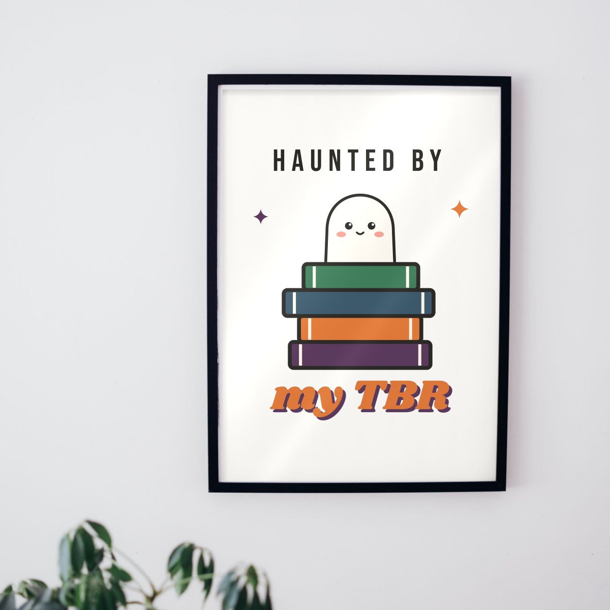 Haunted by My TBR Art Print, photo 2