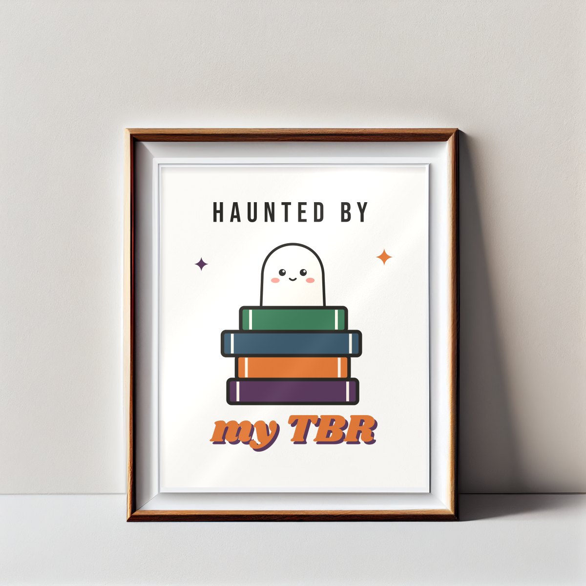 Haunted by My TBR Art Print, photo 3