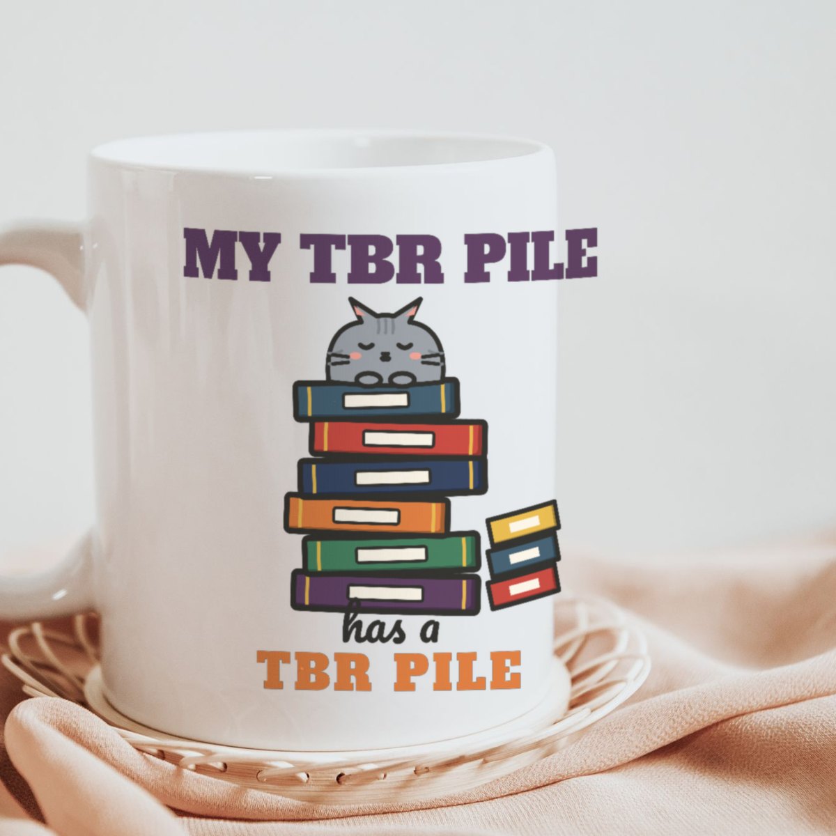 My TBR Pile Has a TBR Pile Mug in white