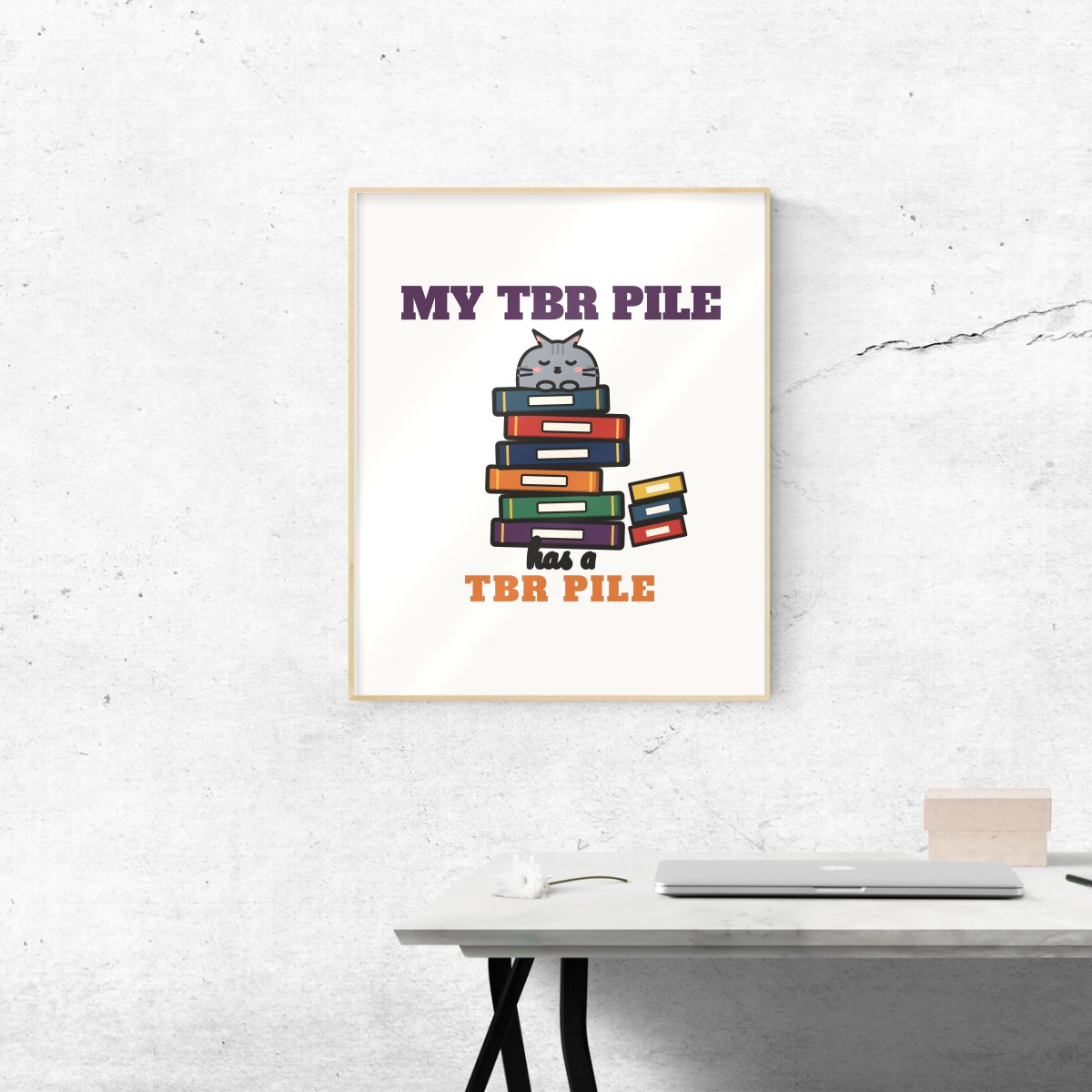 My TBR Pile Has a TBR Pile Art Print, photo 2