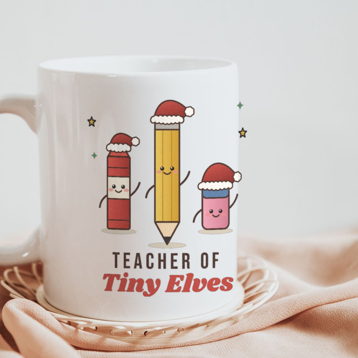 Teacher of Tiny Elves Mug in white