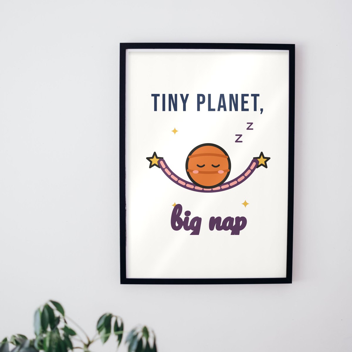 Tiny Planet, Big Nap Art Print, photo 2
