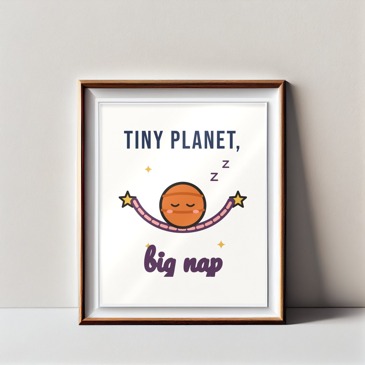 Tiny Planet, Big Nap Art Print, photo 3