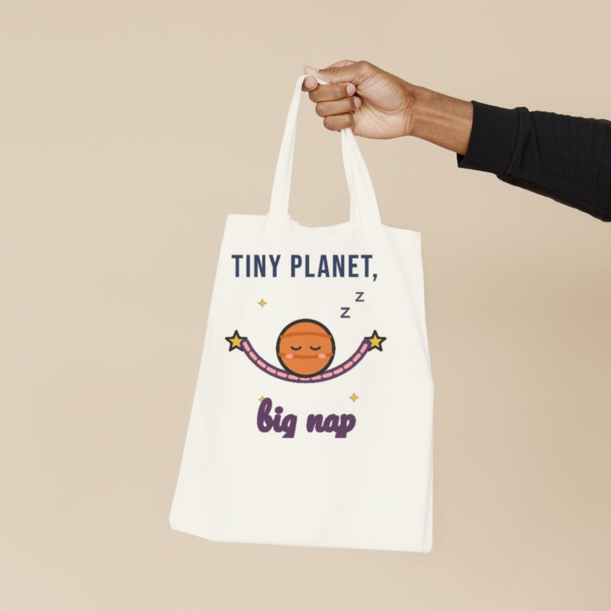 Tiny Planet, Big Nap Tote Bag, photo 2