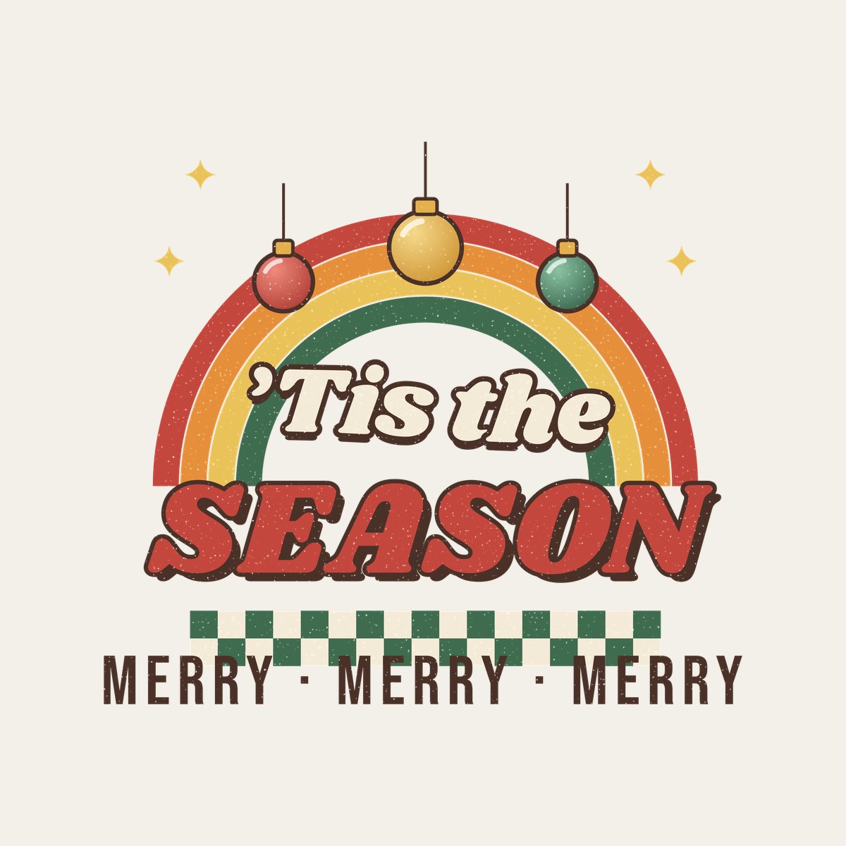 'Tis the Season design, close up
