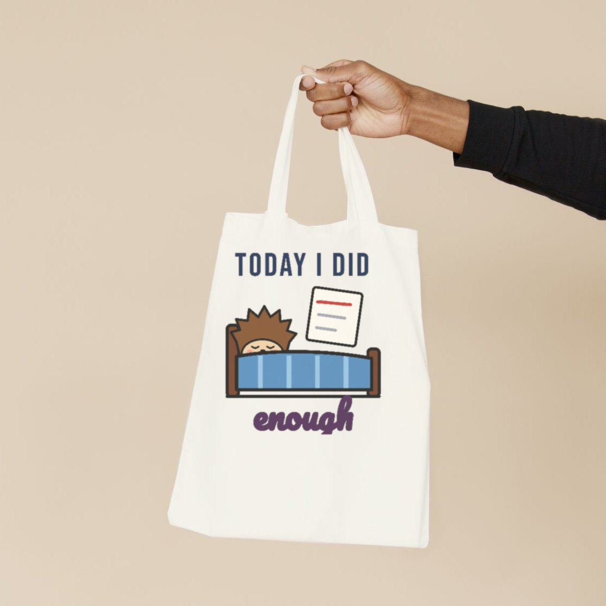 Today I Did Enough Tote Bag, photo 2