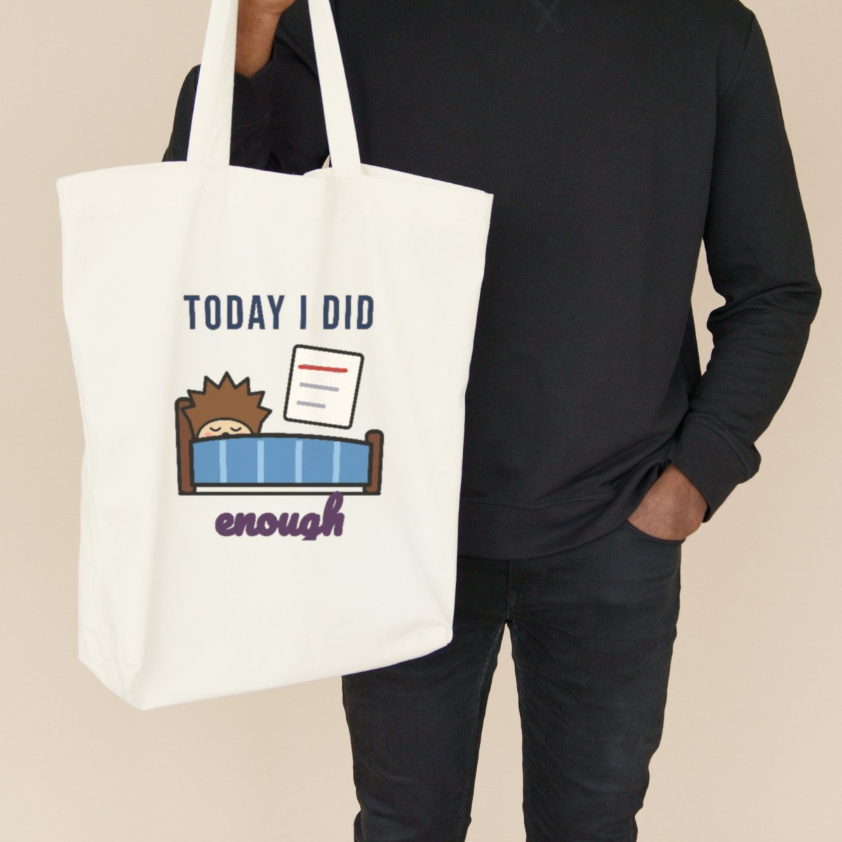 Today I Did Enough Tote Bag, photo 3