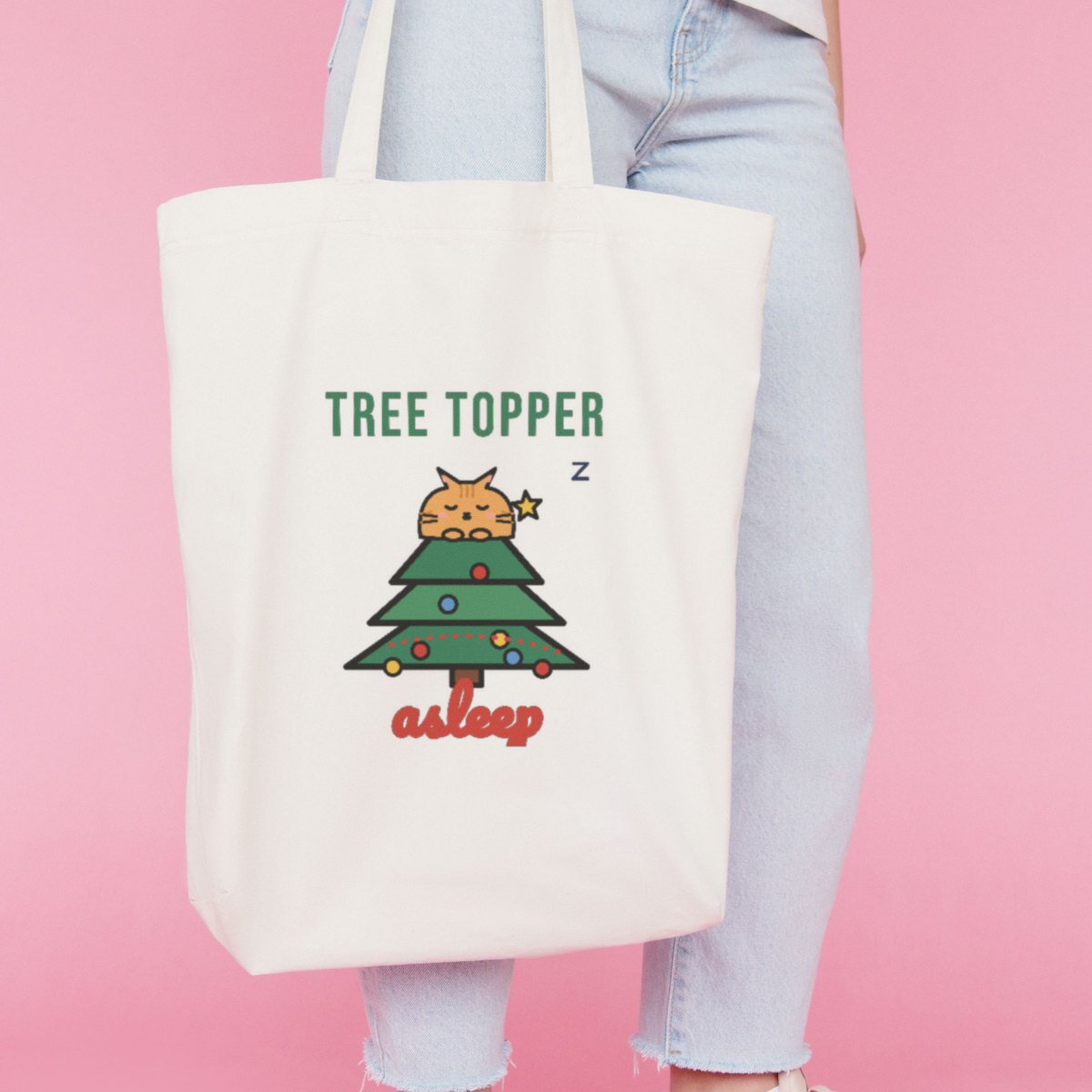 Tree Topper, Asleep Tote Bag, photo 2